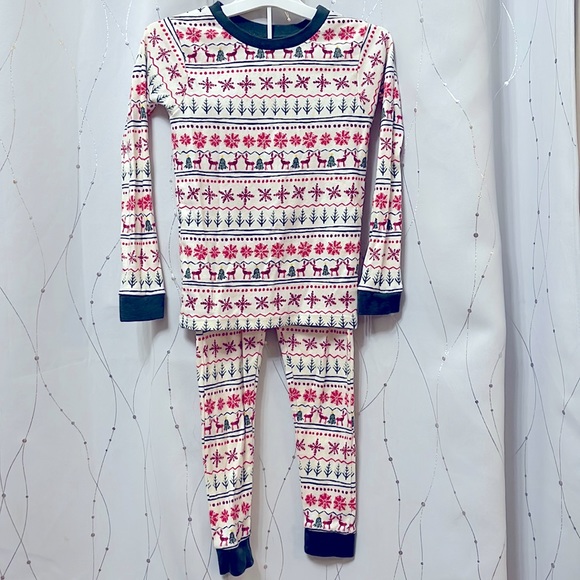 Burt's Bees Baby Other - EUC Burt’s Bees | holiday Christmas stag fair isle 2pc pajama set